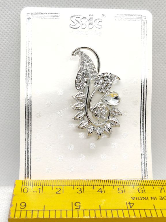 silver-white-stone-leaf-brooch