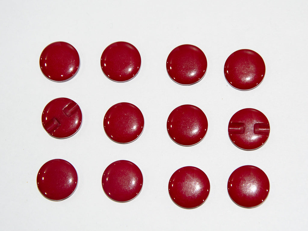 Maroon Circular Marble Acrylic Buttons