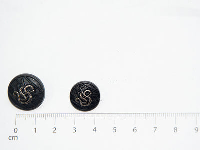 Black Designer Acrylic Suit Buttons