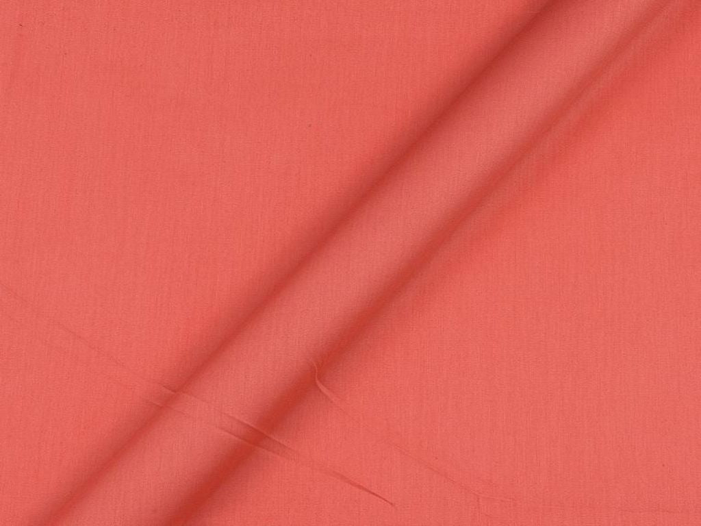 Peach Pink Cotton Satin Plain Dyed Fabric