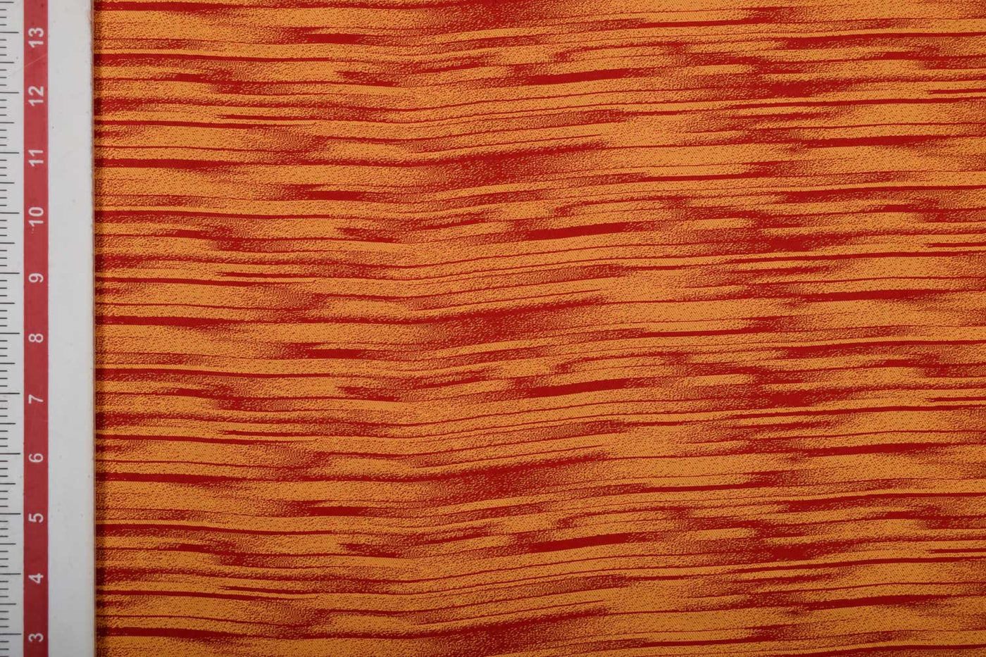 Orange, Coral Printed Dupion Fabric