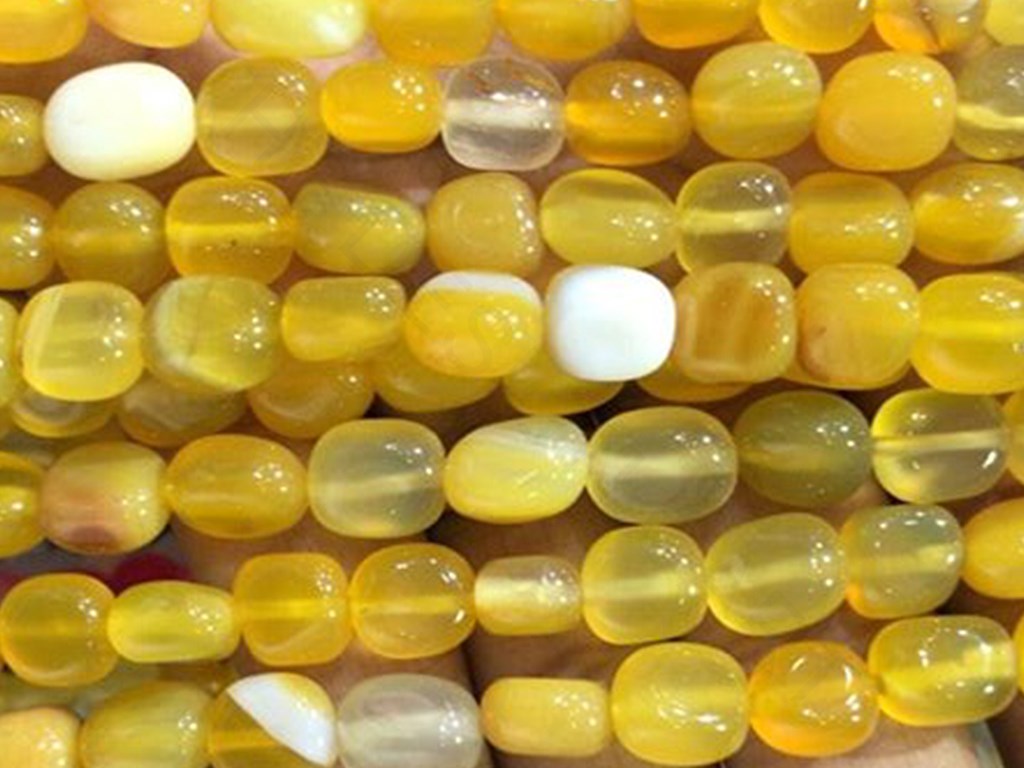 Yellow Semi Precious Taiwan Tumbles | The Design Cart (4333696188485)