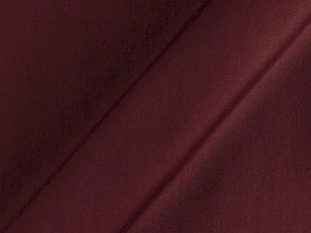 Maroon Cotton Satin Plain Dyed Fabric