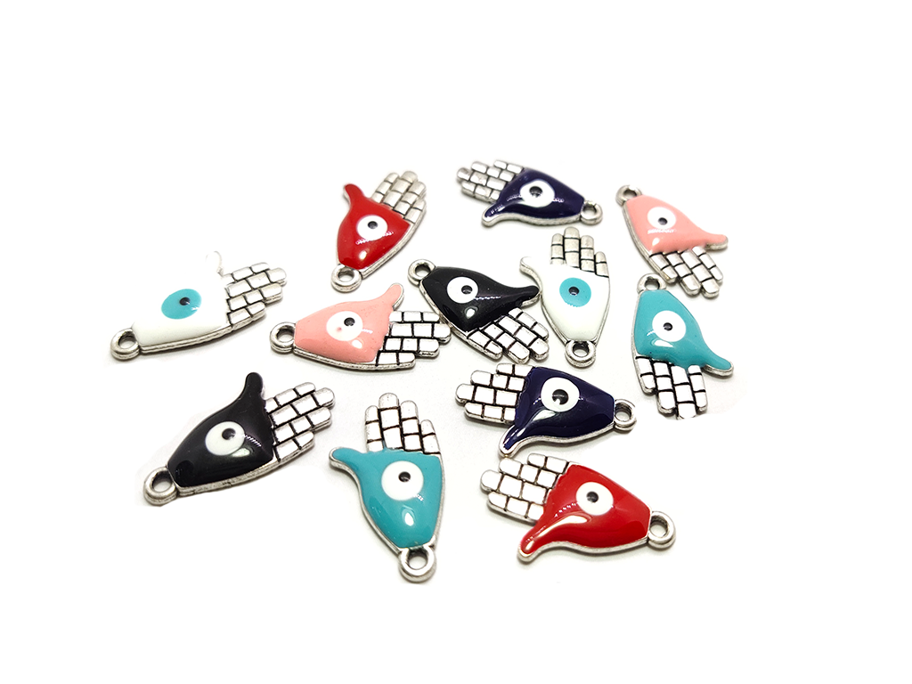 Multicolor Hamsa Charms