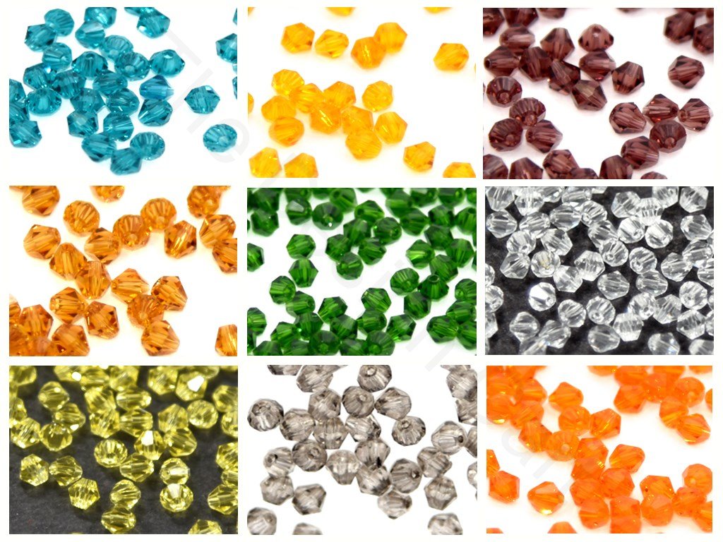 Assorted Bicone Crystal Beads Combo (1841762074658)