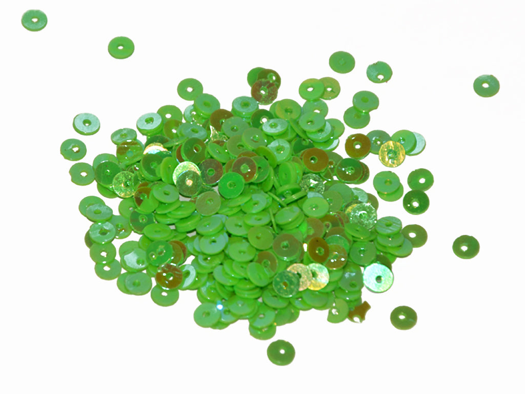 Forest Green Lustre Centrehole Plastic Sequins