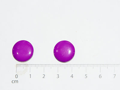 Purple Circular Marble Acrylic Buttons