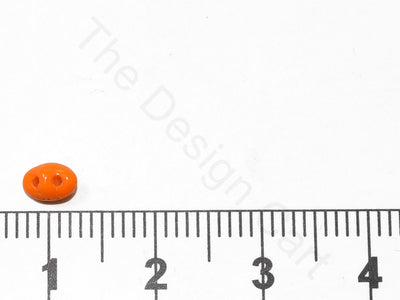 Orange 2 Hole Super Duo Beads | The Design Cart (1827261513762)