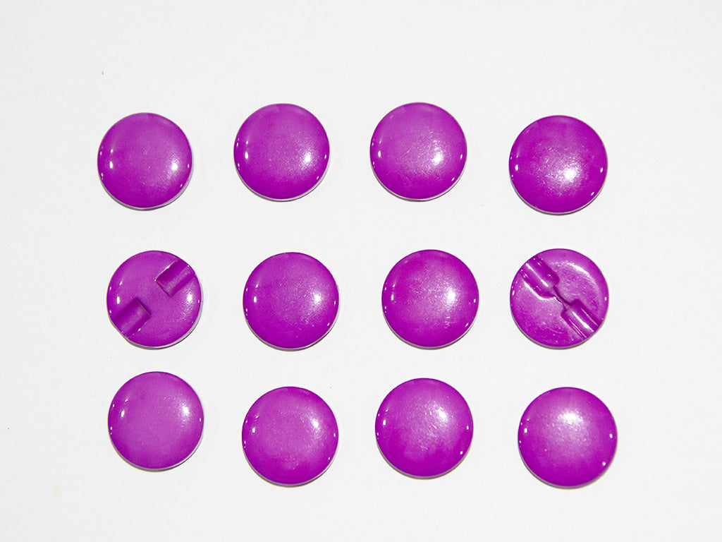 Purple Circular Marble Acrylic Buttons