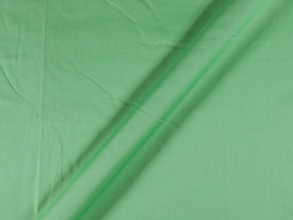 Pista Green Cotton Satin Plain Dyed Fabric