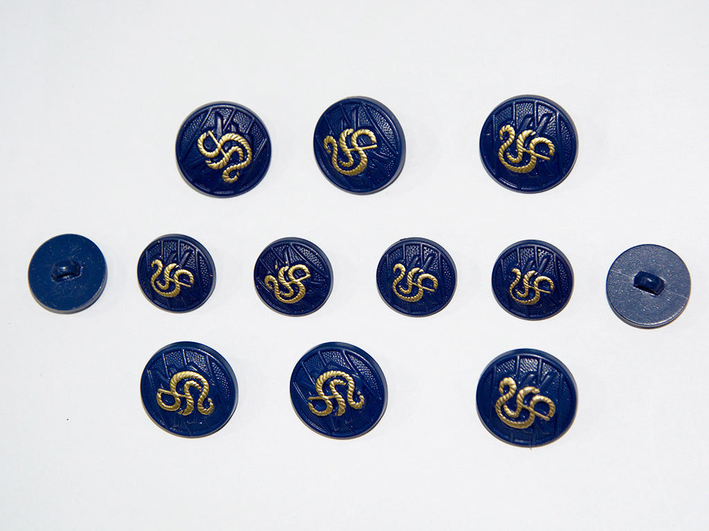 Dark Blue Designer Acrylic Suit Buttons