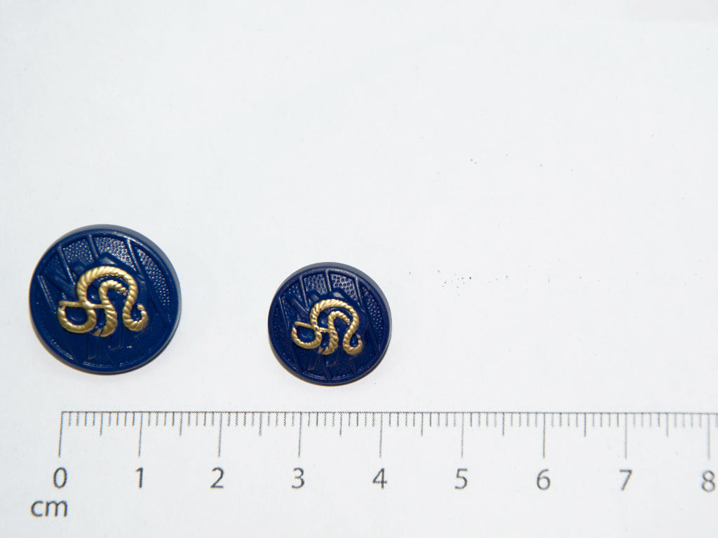 Dark Blue Designer Acrylic Suit Buttons