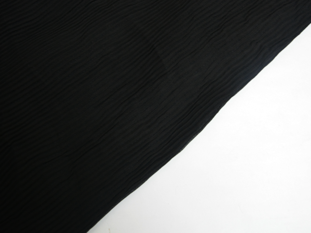 black-plain-pleated-georgette-fabric-kbg-coim-40