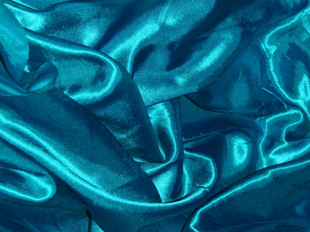 Teal Bule Silky Plain Japan Satin Fabric