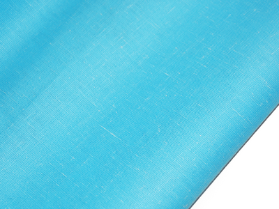 Bright Blue Cotton Linen Fabric