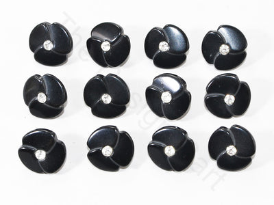 black-plain-floral-acrylic-coat-buttons-st29419051