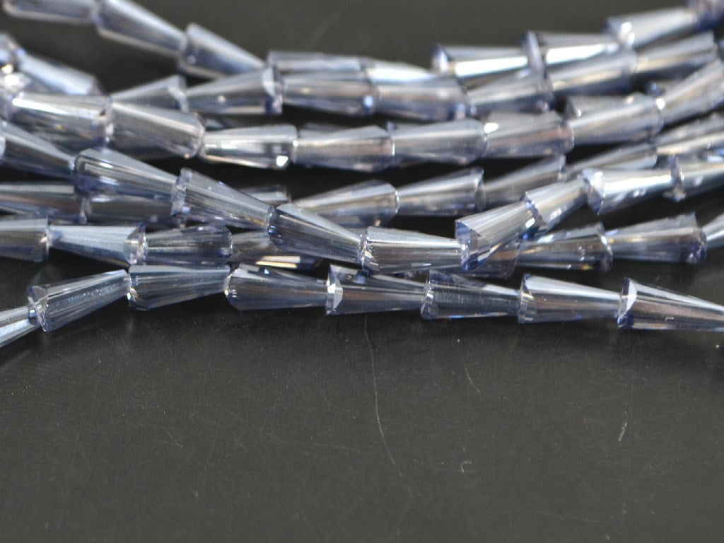 Blue Conical Crystal Beads | The Design Cart (4079158132770)