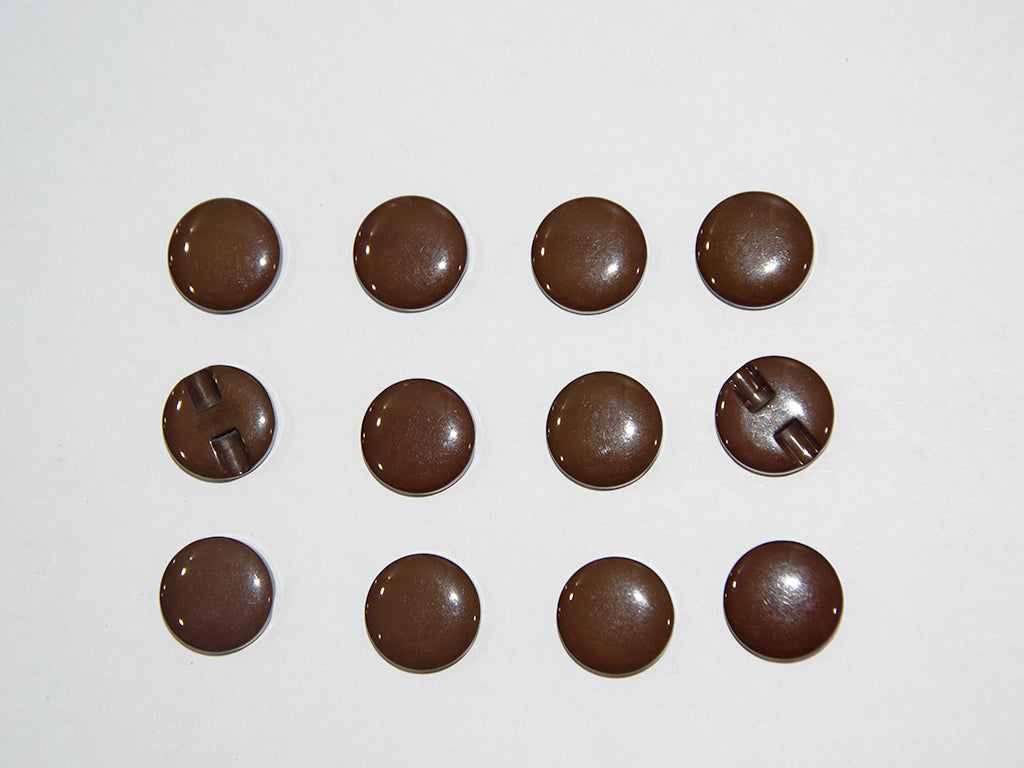 Brown Circular Marble Acrylic Buttons