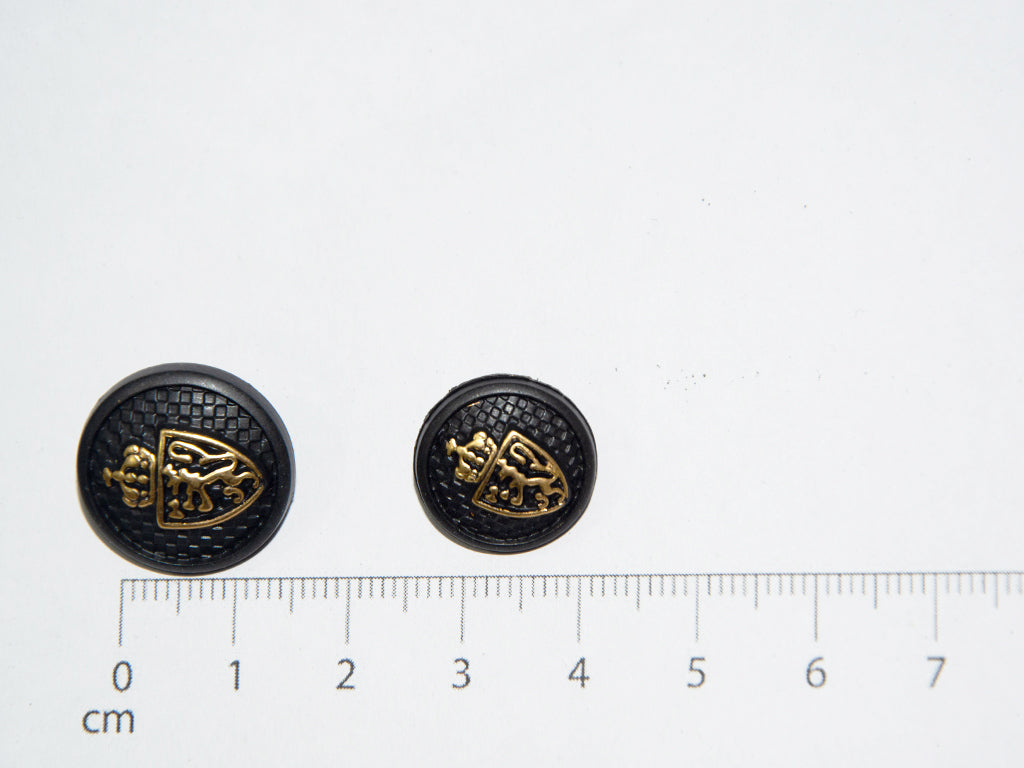 Black Designer Acrylic Suit Buttons