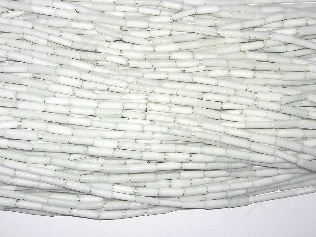 White Pipe Beads | The Design Cart (4333696745541)