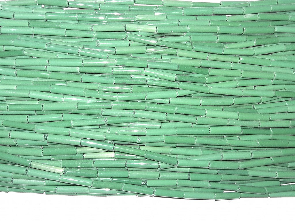 Green Pipe Beads | The Design Cart (4333696778309)