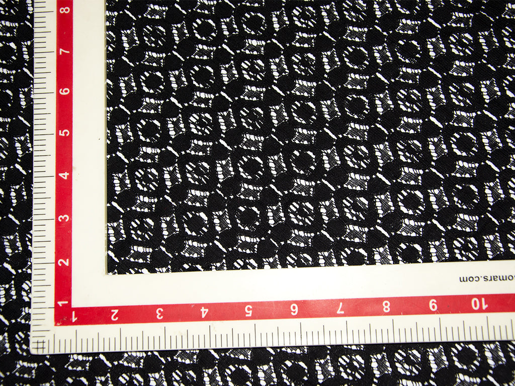 black-geometric-design-cotton-net-fabric-kbgcoi1505-3