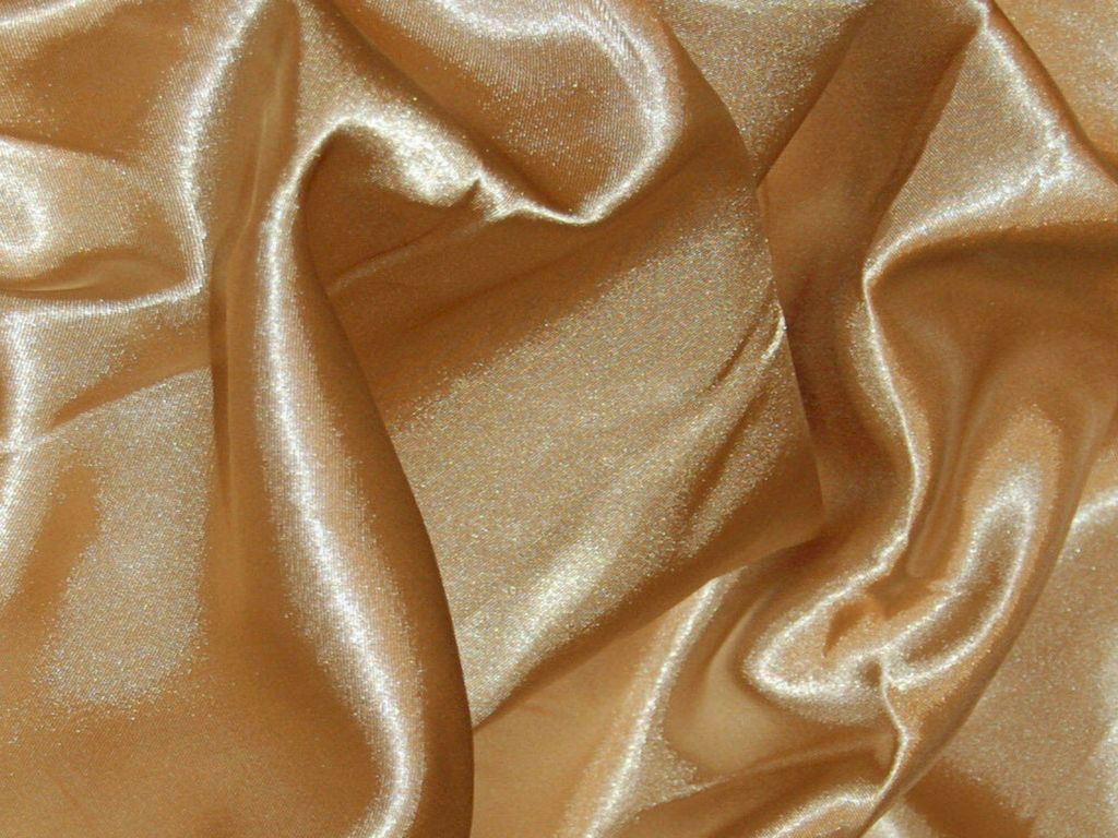 ANTIQUE Gold Silky Plain Japan Satin Fabric