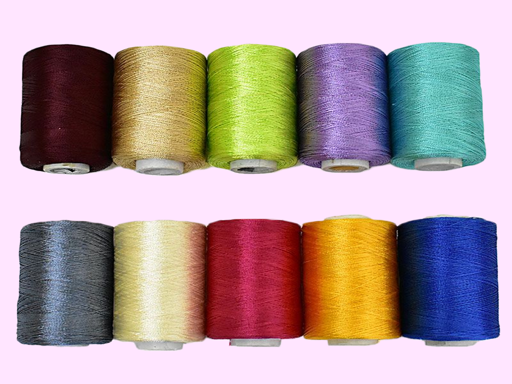 Generic Silk Thread Combo Pack of 10 Colors