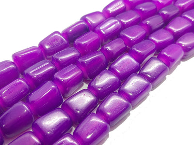 Purple Fire Polished Tumble Glass Beads