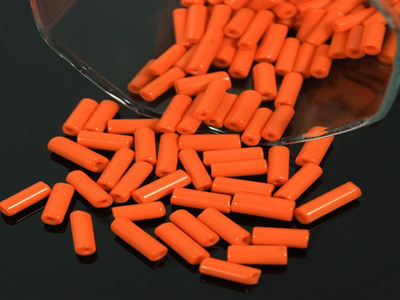 orange-tube-ceramic-beads