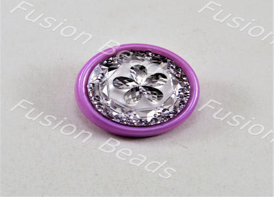 light-purple-flower-plastic-button