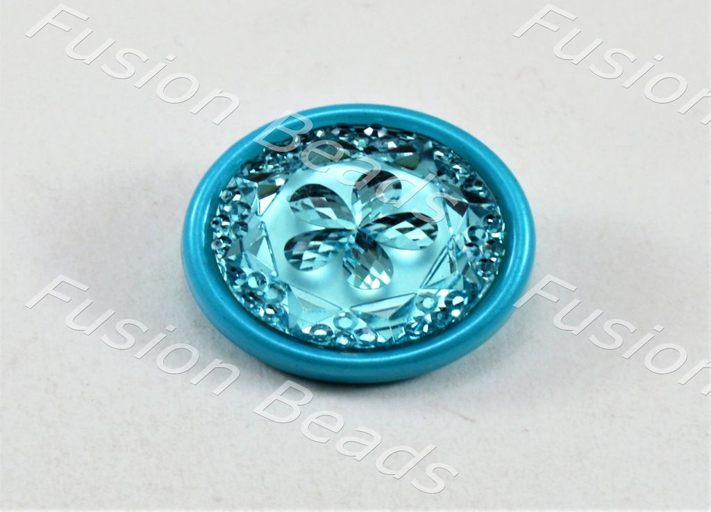 turquoise-flower-plastic-button