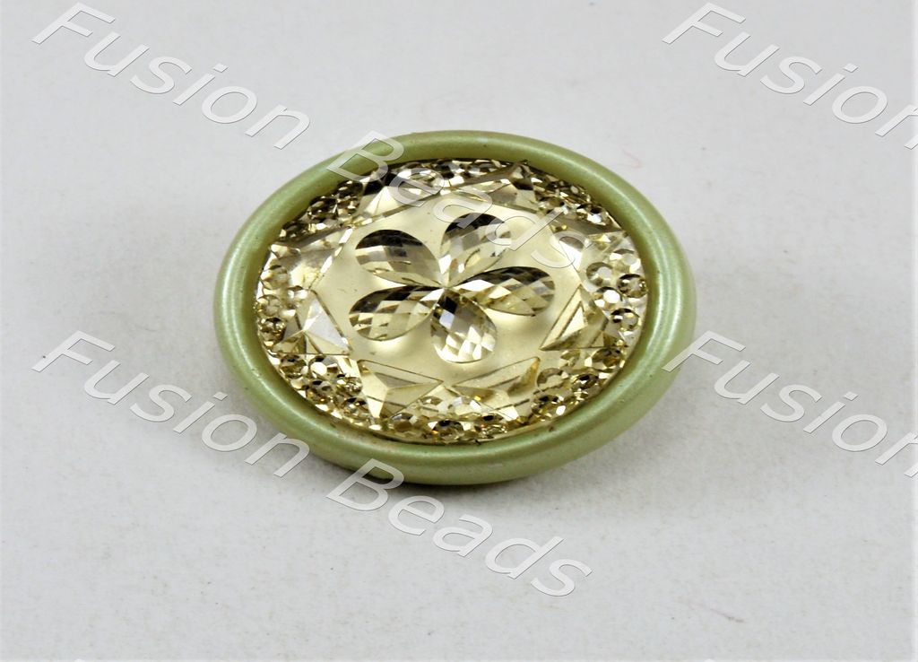 olive-green-flower-plastic-button