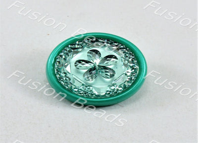 sea-green-flower-plastic-button