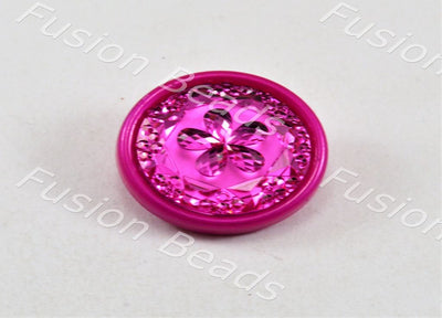magenta-flower-plastic-button