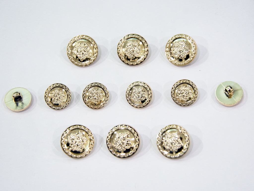 Golden Designer Acrylic Suit Buttons