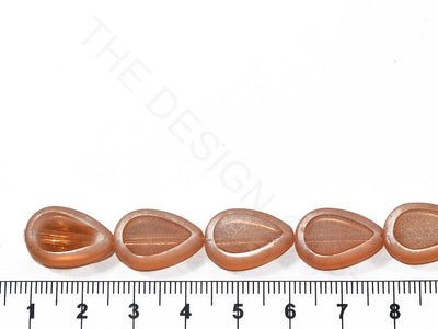 Light Brown Leaf Glass Pearls | The Design Cart (3785181823010)