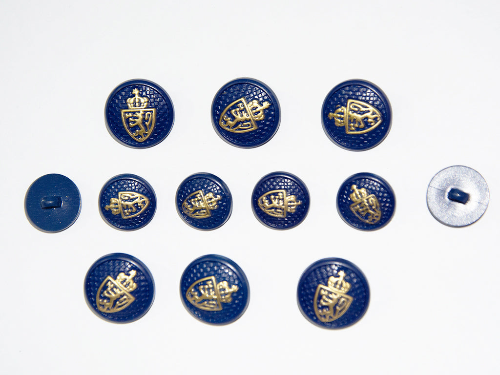 Dark Blue Designer Acrylic Suit Buttons