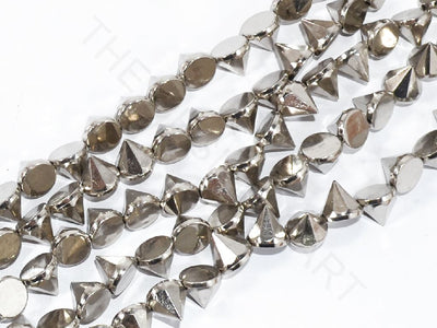 Silver Conical Plastic Beads | The Design Cart (3836565487650)