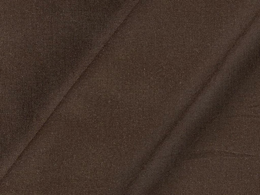 Coffee Brown Plain Dyed Rayon Fabric