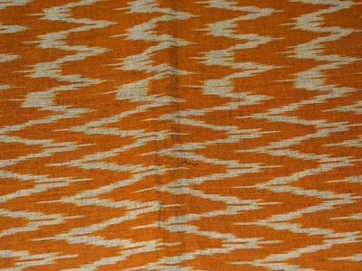 orangechevronprintedcottonikatfabric