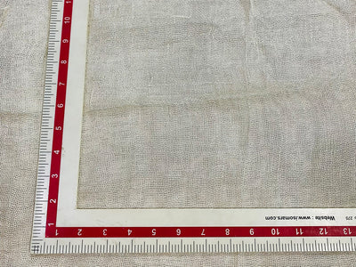 Off White Loose Weave Cotton Poly Fabric