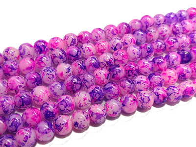 Purple Designer Glass Pearls