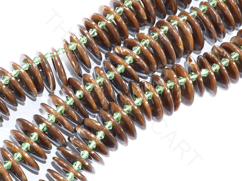 Brown Ring Resin Beads | The Design Cart (3836571254818)