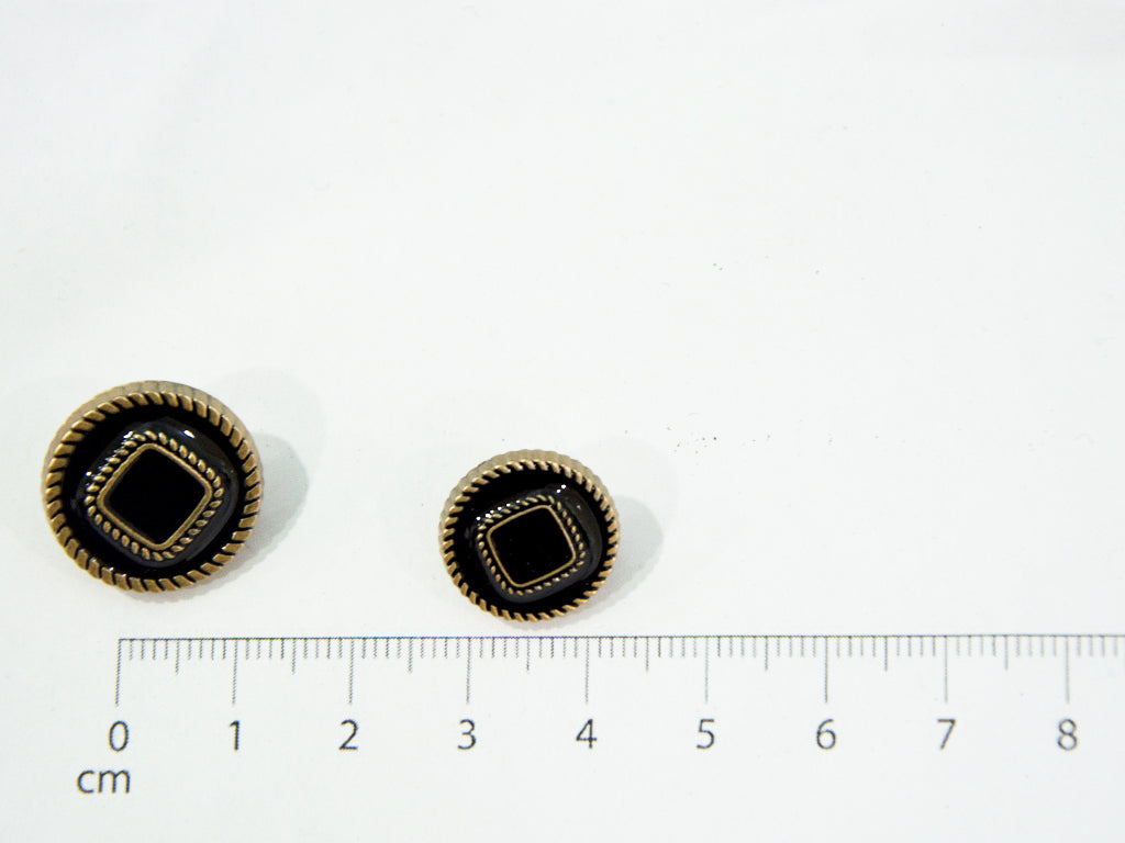 Black Designer Acrylic Suit Buttons