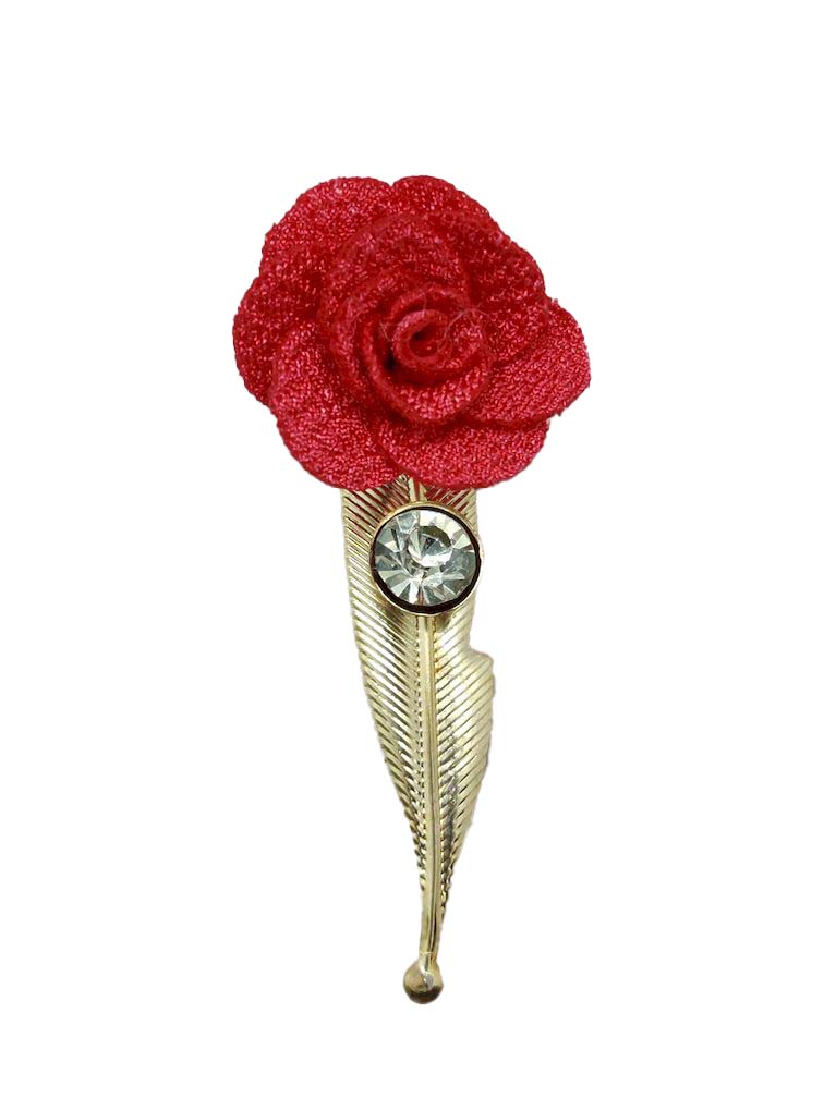 Bright Pink Open Flower Brooch