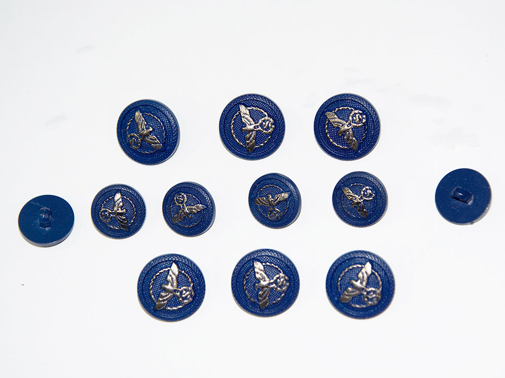 Dark Blue Designer Acrylic Suit Buttons