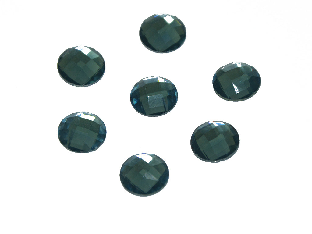 Blue Circular Glass Stones