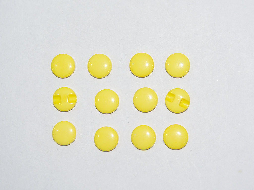 Yellow Circular Marble Acrylic Buttons