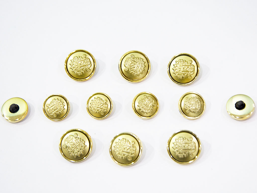 Golden Designer Acrylic Suit Buttons